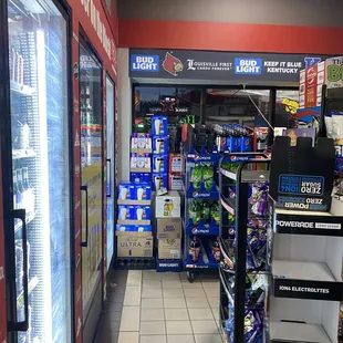 the inside of a grocery store