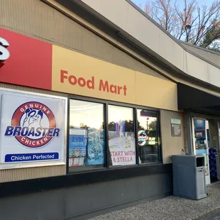 the front of the store