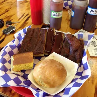 a plate of food on a table