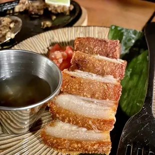 Crispy pork belly