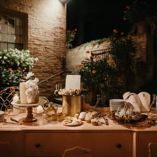 Custom wedding dessert spread