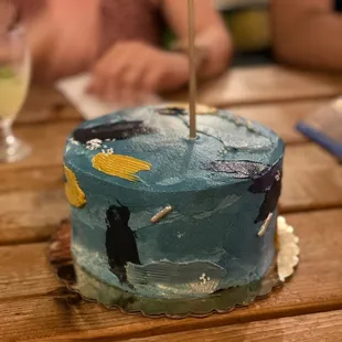 Custom retro birthday cake! So good!