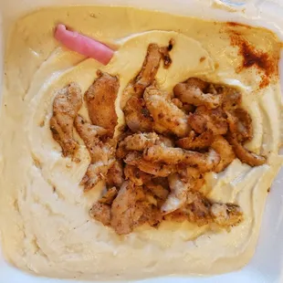 Hommous with chicken