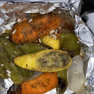 Rotten side vegetables