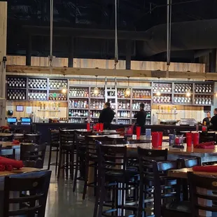 The bar area