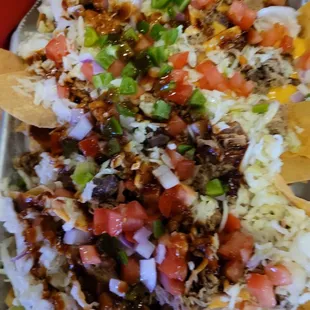 Mountain nachos...no, that&apos;s not jack cheese, that&apos;s unadorned cabbage!