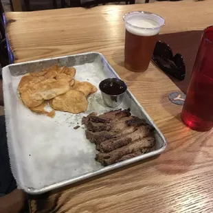 Not much food on the $20 plate of brisket