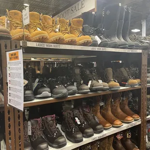 The only woman's work boots they had in the whole store
