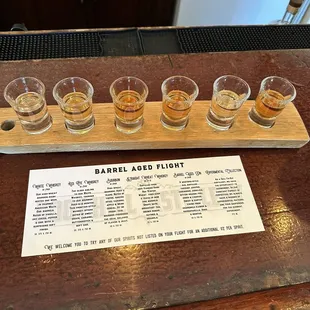 Barrel aged Flight