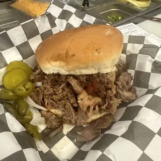 Memphis Style Pulled Pork Sandwich