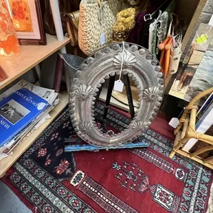 Mexican tin frame - darling!
