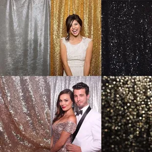 Premium Backdrops included for a limited time Range from sequin, velvet, and special design.