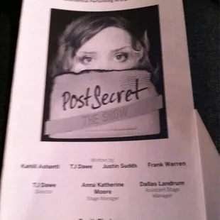PostSecret Show