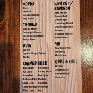 bar menu 1