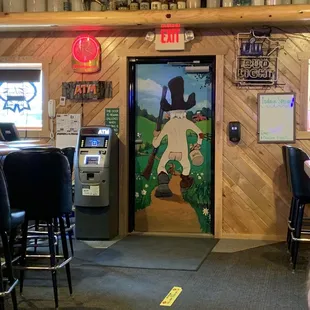 Backside of front door on N Main