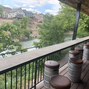 The great riverside patio!
