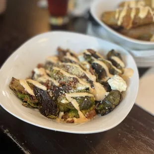 Fried Brussel sprouts