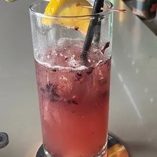 Great mock tail made by our server, super sweet of her and made me feel special