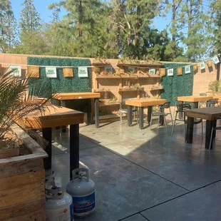 Outside eating