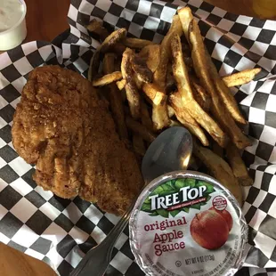 Kids chicken strip meal