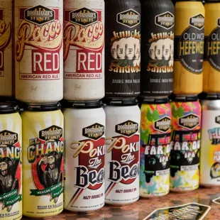 Our fridge is always stocked with your favorite Bootlegger's beer for you to take with you, and enjoy from the comfort of your own home!