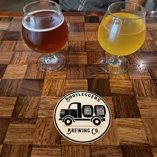 Rye sour and mango cider