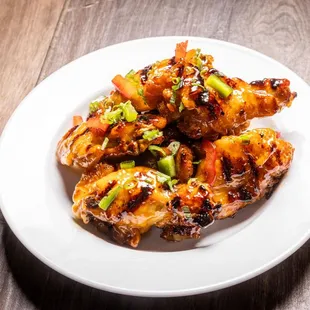 Bourbon Glazed Chicken Wings