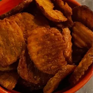 Fried Chicken Sandwich &amp; over fried Ruffles chips. Nasty