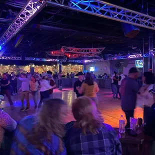 a crowd of people dancing