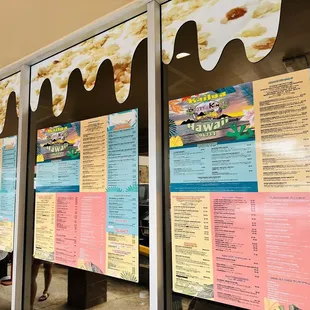 Outside menu display