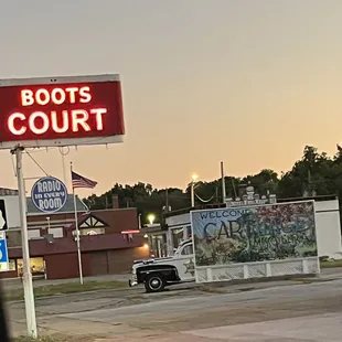 Street and neon sign