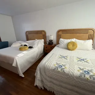 Beds. Both beds were made the same. So cute!