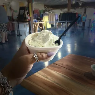 Key lime pie ice cream (Hershey&apos;s brand)