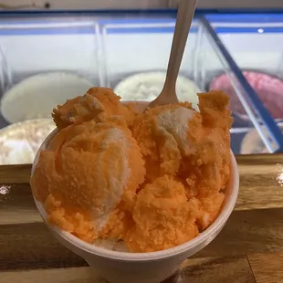 orange sherbet