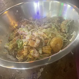 Chipotle shrimp bowl