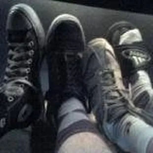Our feet at boozehounds two years ago on one of our first dates.