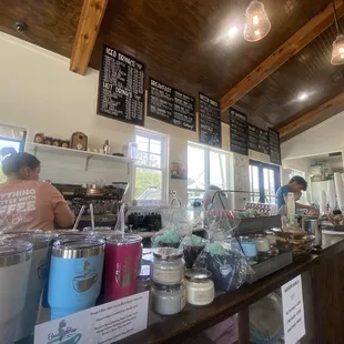 Love the decor and local candles for sale