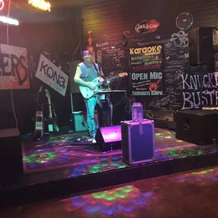 One man band at Boozers