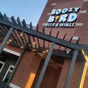 the front of boozy bird