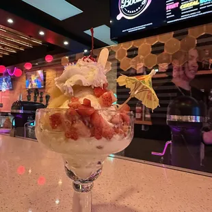 an ice cream sundae
