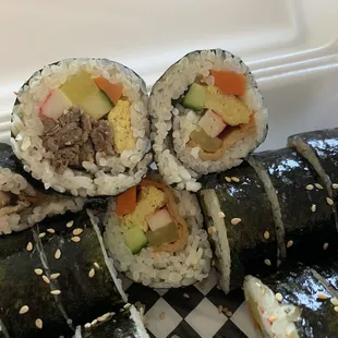 Original Kimbap and Bulgogi Kimbap