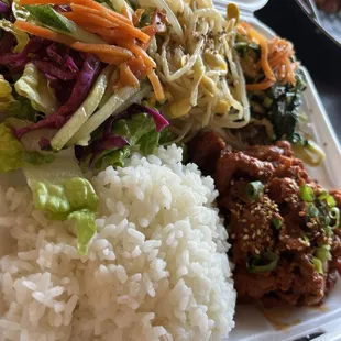 Spicy pork plate