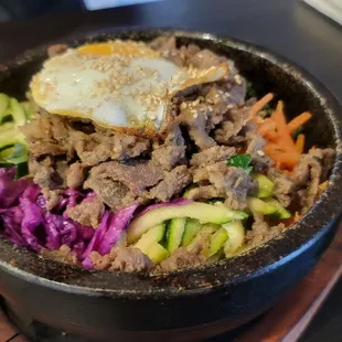 Dolsot bibimbop - sizzling