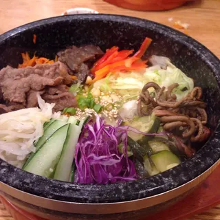 Spicy Seafood Dolsot Bibim-Bop