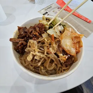 Spicy Pork &amp; Kimchi Bowl.