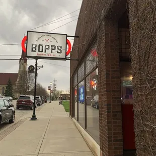 the outside of the building