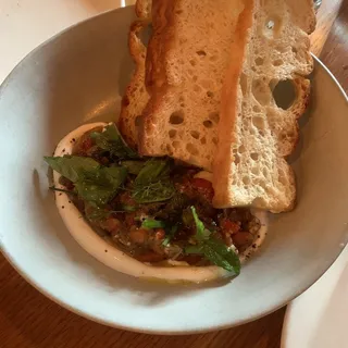 Roasted Eggplant and Pepper Sandwich (v)