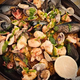 Paella de Mariscos (Takes 45 minutes to prepare)
