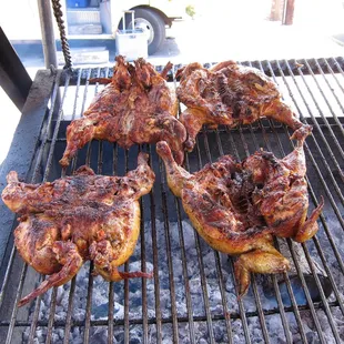 Charcoal grilled chicken