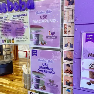 a display of boba